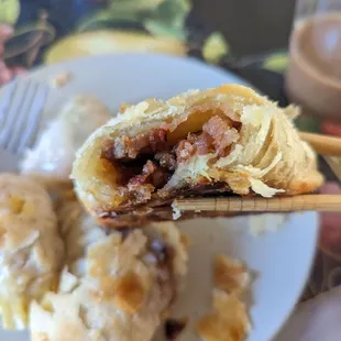 Inside the BBQ pork pastry
