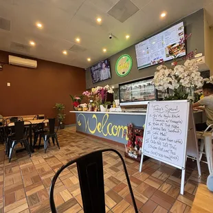 the interior of a restaurant