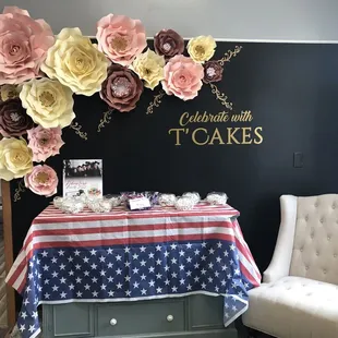 a decorated table