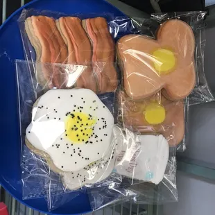 Themed cookies - breakfast for dad