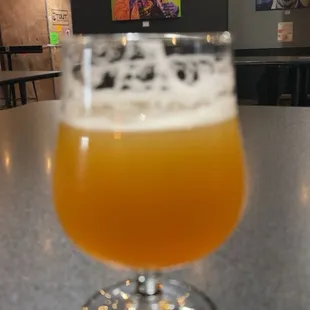 Hazy IPA &amp; Jimmy in the background rocking out