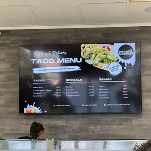 The menu