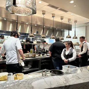 View from the chefs table