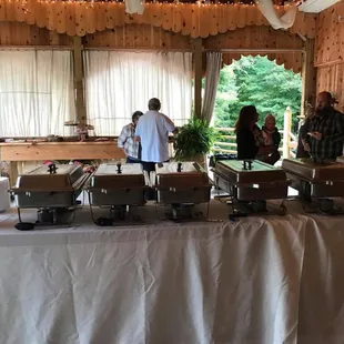 Our wedding buffet at Country Dreams in Rockwood.