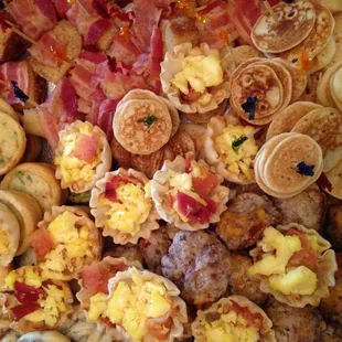 A large breakfast bites tray.
