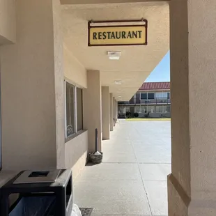 Outside