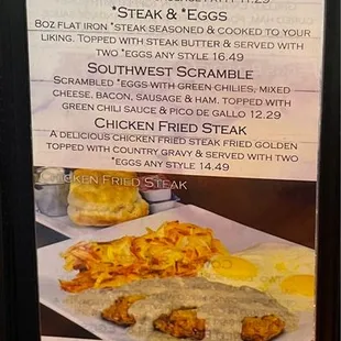 Breakfast Menu 10/25/22