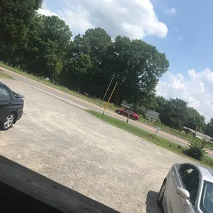 outside