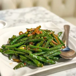 String bean with pork