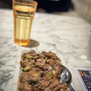 Steamed pork ribs with black bean