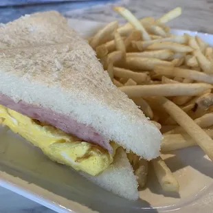 Spam and Egg Sandwich