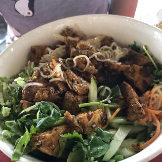 Stir Fried Tofu with Lemongrass Vermicelli Bowl