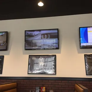 tvs on the wall