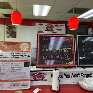 a man standing in front of a counter