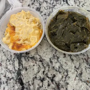 Macaroni Cheese, Collard Greens*