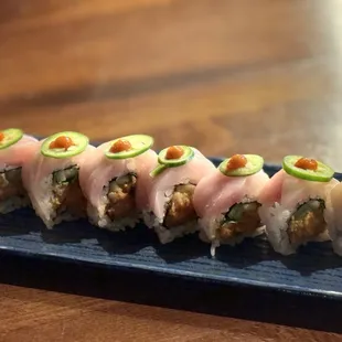Spicy hamachi with jalapeño