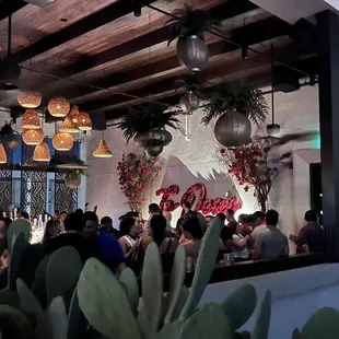 Roof top Patio bar area where they had a DJ and dancing on Saturday night!