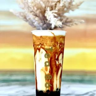 Brown sugar boba latte