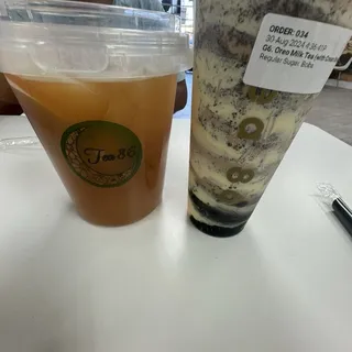 G6. Oreo Milk Tea with Crème Brûlée