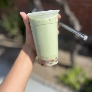 Matcha Strawberry Milk Tea