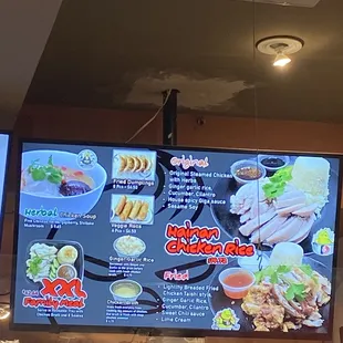 Food menu