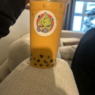 Thai tea boba