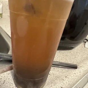 Refreshing Lychee Fruit Tea with boba