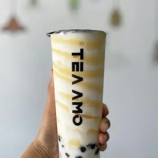 Mango Stormy with boba