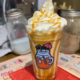 Dulce de leche Protein Smoothie.
