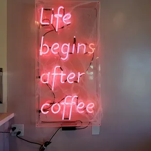Life begins after coffee