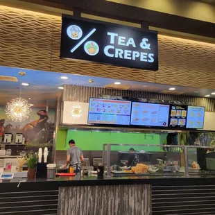 Look for their sign! You can't miss the dinosaur wallpaper.