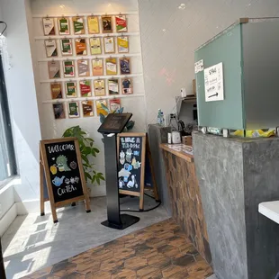 Cute boba tea shop