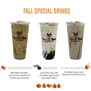 Fall Special Drinks are here!