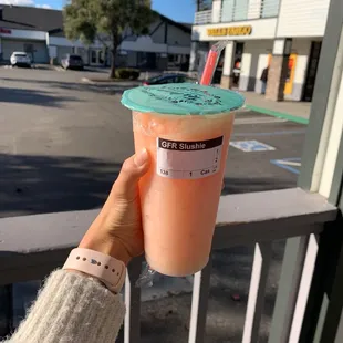 Grapefruit slushie made with real fruit!