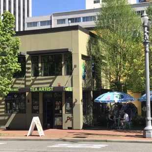 the outside of the building