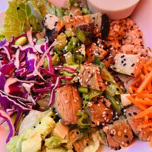 Mango pork fusion bowl