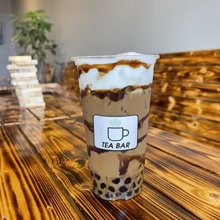 Huy Coffee Add Boba &amp; Milk Foam