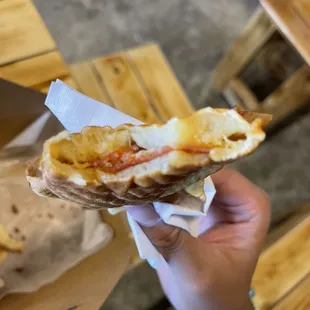 Inside of Pepperoni Taiyaki (around $3 for 1)