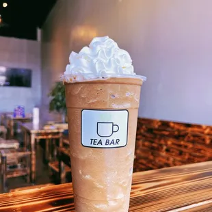 Mocha Frappe add whipped cream