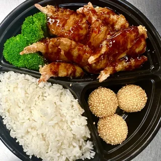 Butterfly Shrimp Bento Box