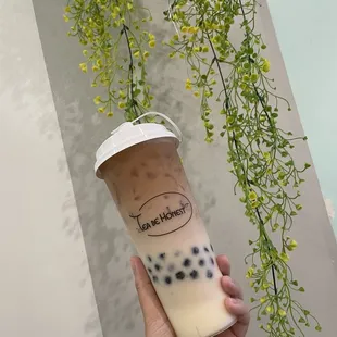 Earl Grey Milk Tea w/boba