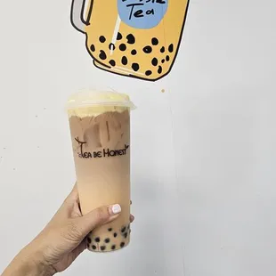 Seasonal Pumpkin drink with boba- 3.5 stars. Boba was decent