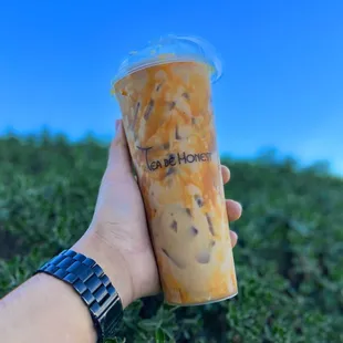 Caramel Vanilla Chai Milk Tea