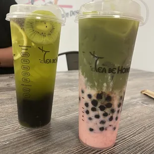 Strawberry Matcha Milk Tea