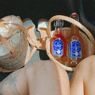 a refill of elder berry and got a new and bigger bottle and filled it up with ginger peach. :) yuummmmm!