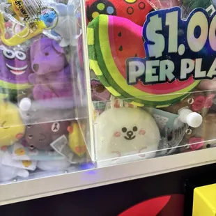 Claw machine game inside