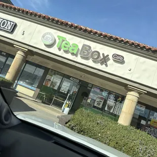 the front of the building