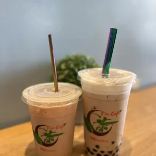 Our drinks and our own reusable straws