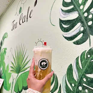 Green tea macchiato