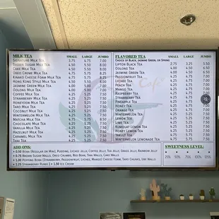 Menu board 1 DEC 2024